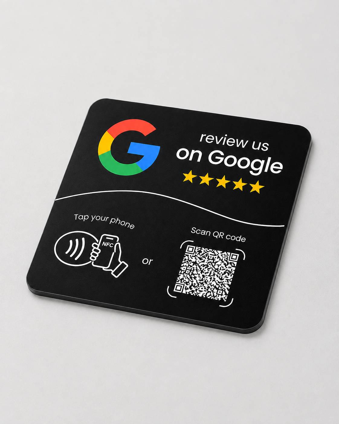 Tabliczka NFC Google – Premium Black