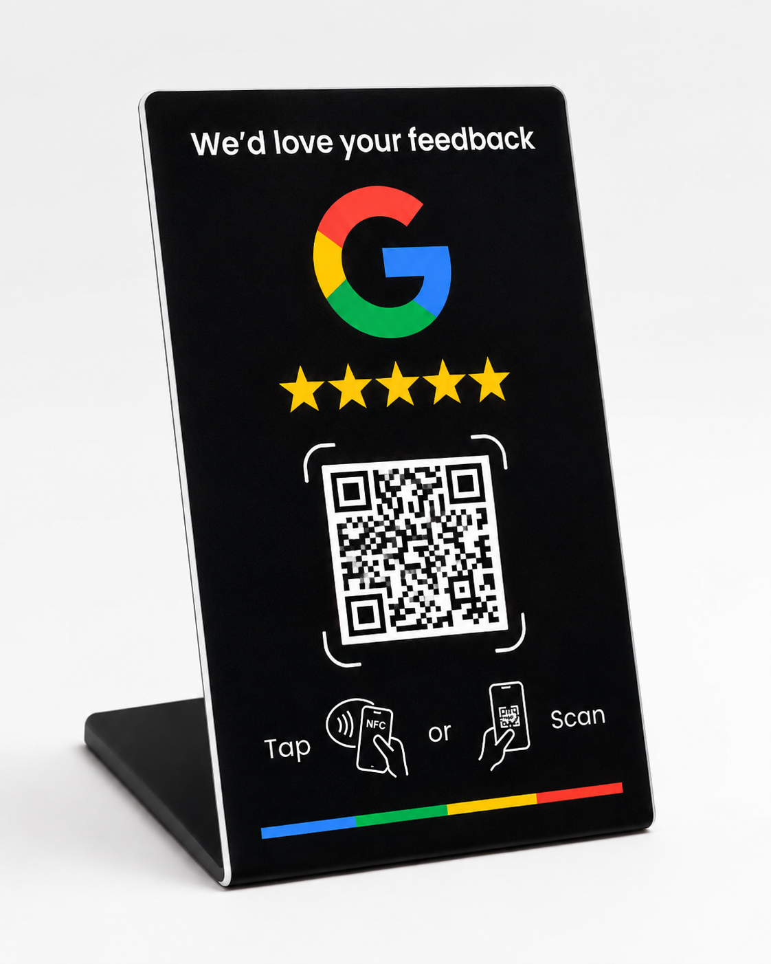 Tabliczka NFC Google – Feedback Black