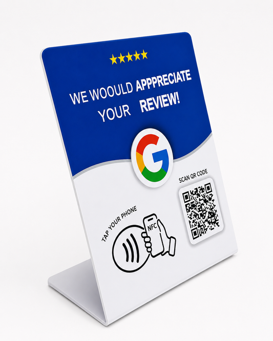 Tabliczka NFC Google – Appreciate Blue