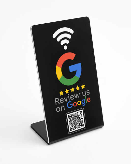 Tabliczka NFC Google – Minimal Black