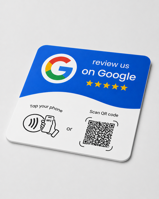 Tabliczka NFC Google – Premium Blue